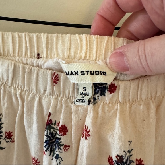 Max Studio Boho Floral Tiered Maxi Skirt Prairie Cottagecore S - Picture 4 of 14